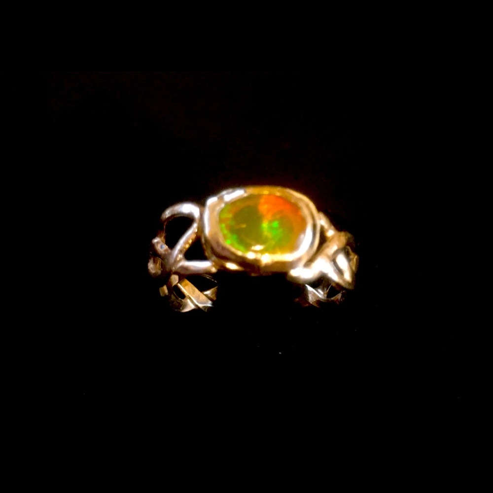 OPAL  FIRE ICE INCREDIBLE 925 STERLING SILVER BOX